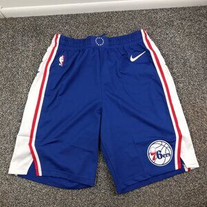 2022 Team Issued Nike Philadelphia 76ers Shorts Nike Authentics Mens 40 (XL)
